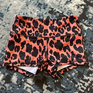Fleo Leopard Print Shorts